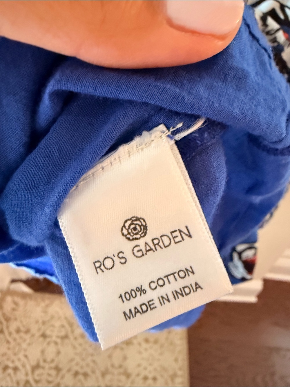 Ro’s Garden Blue Floral Tiered Maxi Dress - Picture 4 of 6